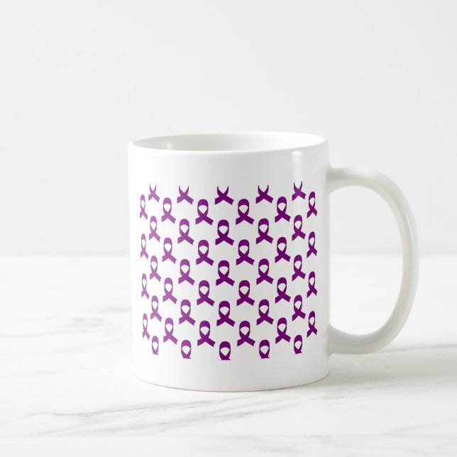 Lila Flachmuster Kaffeetasse (Rechts)
