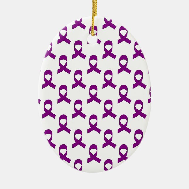 Lila Flachmuster Keramikornament (Vorne)