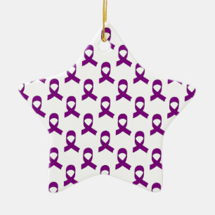 Lila Flachmuster Keramikornament