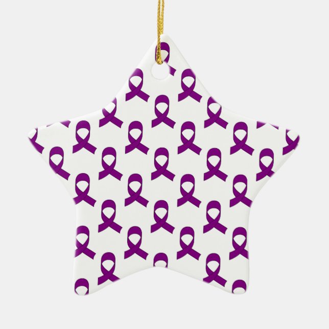 Lila Flachmuster Keramikornament (Vorne)