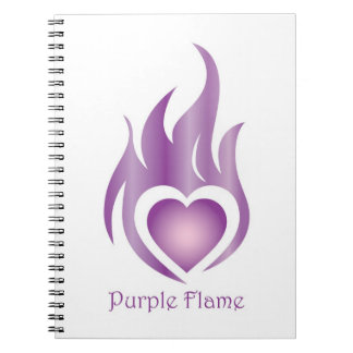 Lila Flame Small Notebook Notizblock