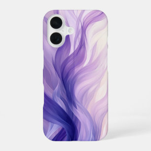 Lila Flammen-Handyhülle iPhone 16 Hülle