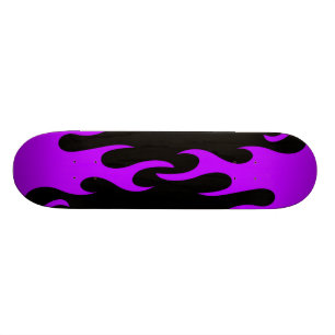 Lila Flammenskateboard-Plattform Skateboard