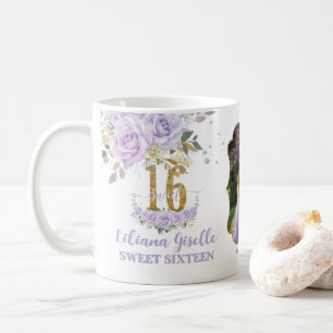 Lila Flieder Blumen Erinnerungsstück Sweet Sixteen Kaffeetasse