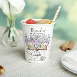 Lila Flieder Blumenstrauß Hochzeitsdusche Neues Ka Pappbecher