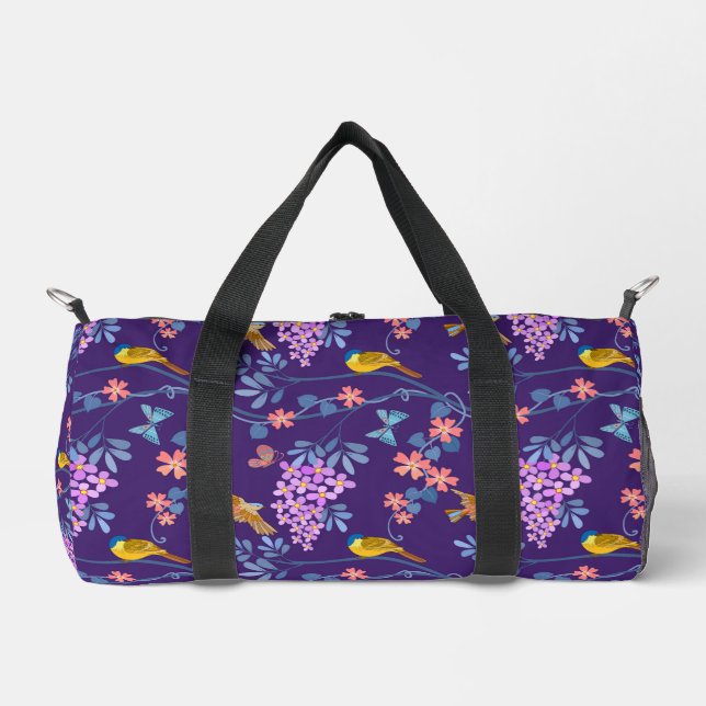 Lila Flieder  Duffle Bag (Vorderseite)