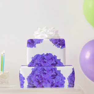 Lila Flieder lila Hortensien lila Blumen Geschenkpapier