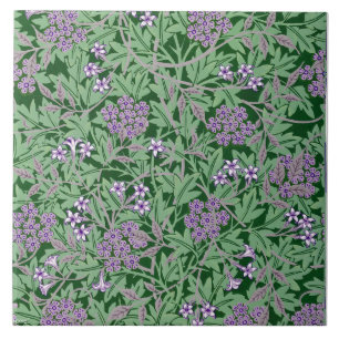 Lila-Flieder, vintage Blumenmuster Fliese