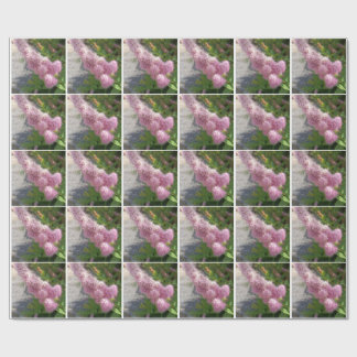 Lila Fliederblüten Botanisches Blumengeschenkpapie Geschenkpapier