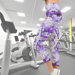 Lila Fliesen - Mosaik, griechischer Stil, Capri Leggings<br><div class="desc">Cooles Mosaik im griechischen oder spanischen Stil - modern und zeitlos zugleich! Entworfen für Sie von Marions Artwork.</div>