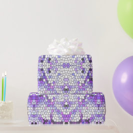 Lila Fliesen - Mosaik, griechischer Stil, Geschenkpapier