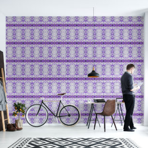 Lila Fliesen - Mosaik, griechischer Stil, Tapete