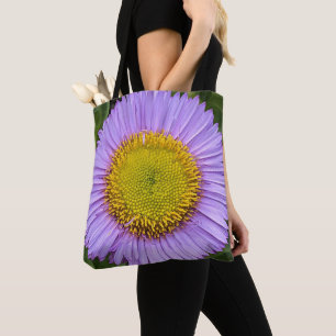 Lila Flohblume Gänseblümchen Floral Tasche