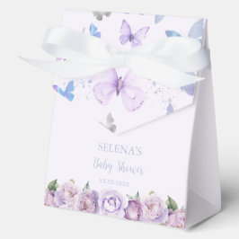 Lila Floral Butterfly Baby Dusche Danke Geschenkschachtel