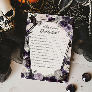 Lila Floral Gothic Wer Daddy Best Game kennt