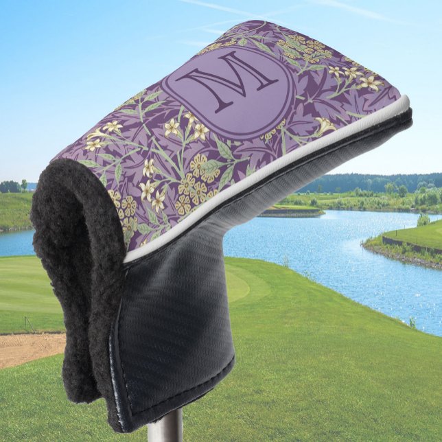 Lila Floral William Morris Custom Initial Ladys Golf Headcover (Von Creator hochgeladen)