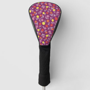 Lila florale Ditsy Golf Head Abdeckung Headcover