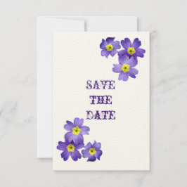 Lila florale Save the Date-Karte Save The Date
