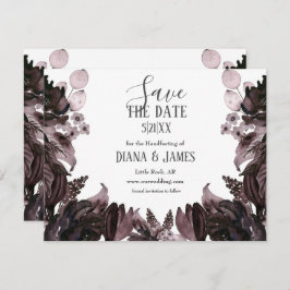 Lila florales Gothic Boho Pagan Handfasting Save The Date