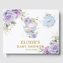 Lila florales High Tee Party Baby Brautparty