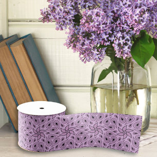 Lila, florales, paisley-Muster Elegant Satinband