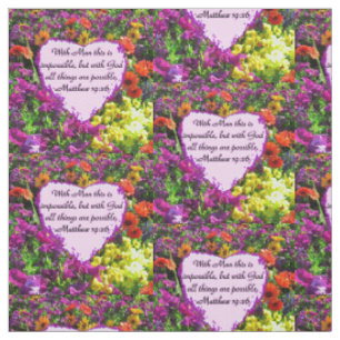 LILA FLORALMATTHEW 19:26 FOTO-DESIGN STOFF