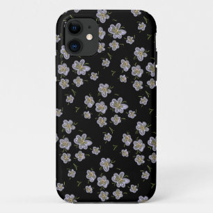 Lila Florals Computer Gezeichnet Kunst Case-Mate iPhone Hülle
