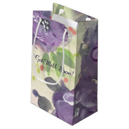 Lila Flower-Geschenktasche Kleine Geschenktüte
