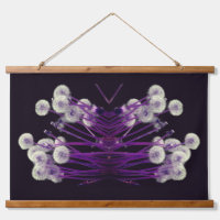 Lila Fluffy Dandelion Blume Abstrakt