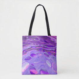 Lila, flüssige Marmorlackierung aus rosa Acryl Tasche