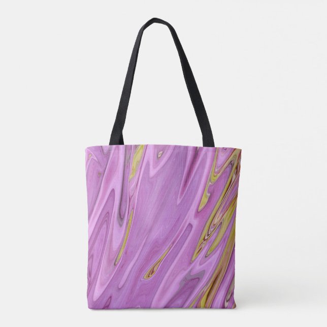 Lila Flüssigkeitsplanung Tasche (Rückseite)
