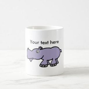 Lila Flusspferd Kaffeetasse