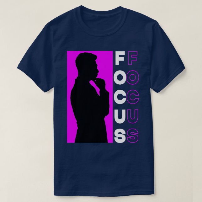 Lila Fokus T-Shirt (Design vorne)
