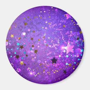 Lila Folienhintergrund mit Sternen Magnet