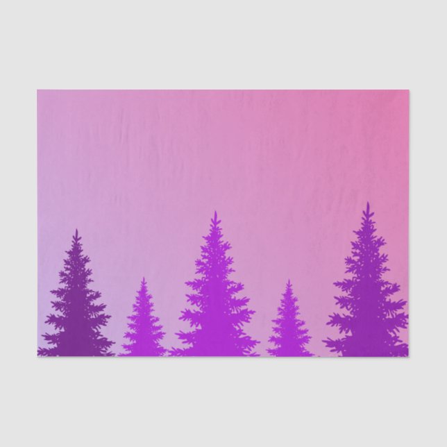Lila Forest Tissue Paper Seidenpapier (Vorderseite)