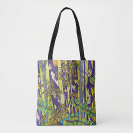 Lila Forest Tote Bag Tasche