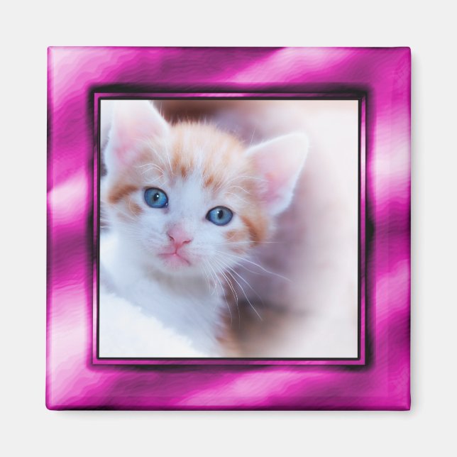 Lila Foto Frame Magnet (Vorne)