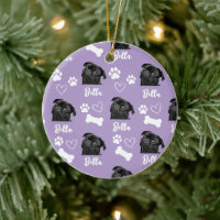 Lila Foto für benutzerdefinierte Liebe Paw Print