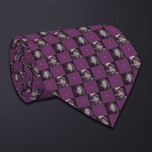 Lila Foto-Muster 2 Foto Neck Tie Krawatte