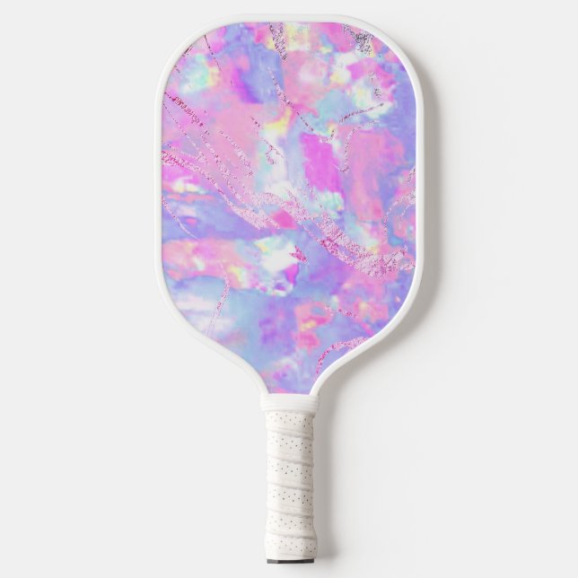 lila Foto-Paddel Pickleball Schläger (Vorderseite)