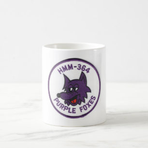 Lila Foxes HMM364 Marines Kaffeetasse