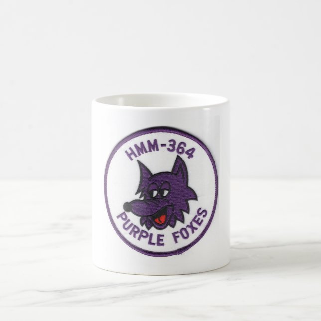 Lila Foxes HMM364 Marines Kaffeetasse (Mittel)