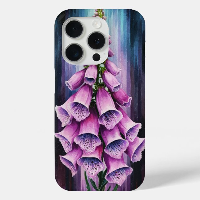 Lila Foxglove Case-Mate iPhone Hülle (Rückseite)