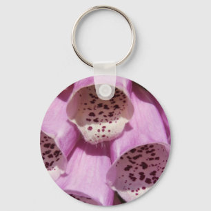 Lila Foxglove-Schlüsselanhänger Schlüsselanhänger