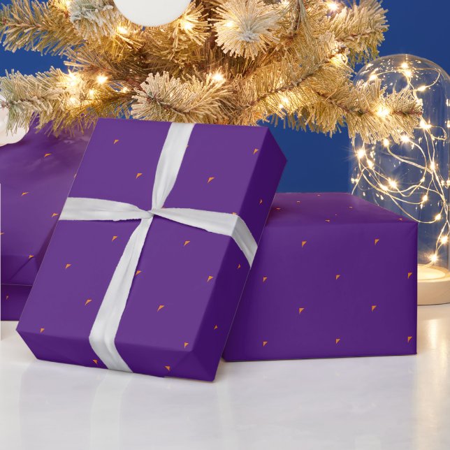 Lila Fragezeichen für Weihnachten Geschenkpapier (Feiertage)