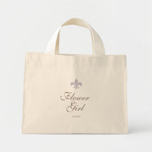 Lila französische Lilie Flower Girl Name Mini Stoffbeutel
