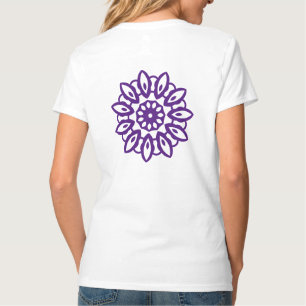 Lila Frauenmuster T-Shirt