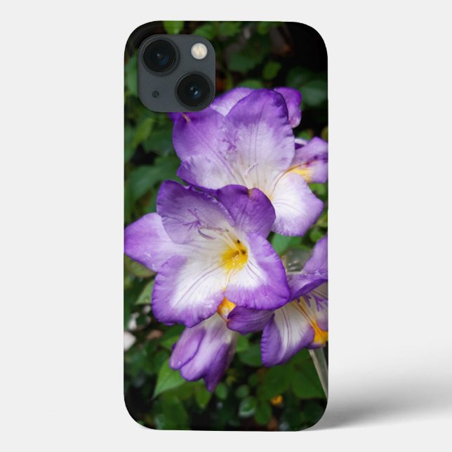 Lila Freesia Blume Case-Mate iPhone Hülle (Rückseite)