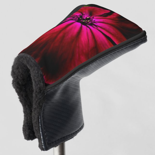 Lila frei lebende Blume pccnm Golf Headcover (3/4 Vorderseite)