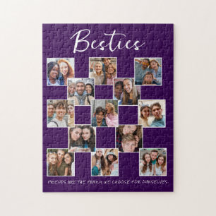 Lila Freundschaftsfotografie - individuelles Puzzl